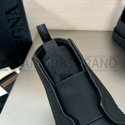 SUEDE LEATHER MIXED ANKLE MEN'S BOOT