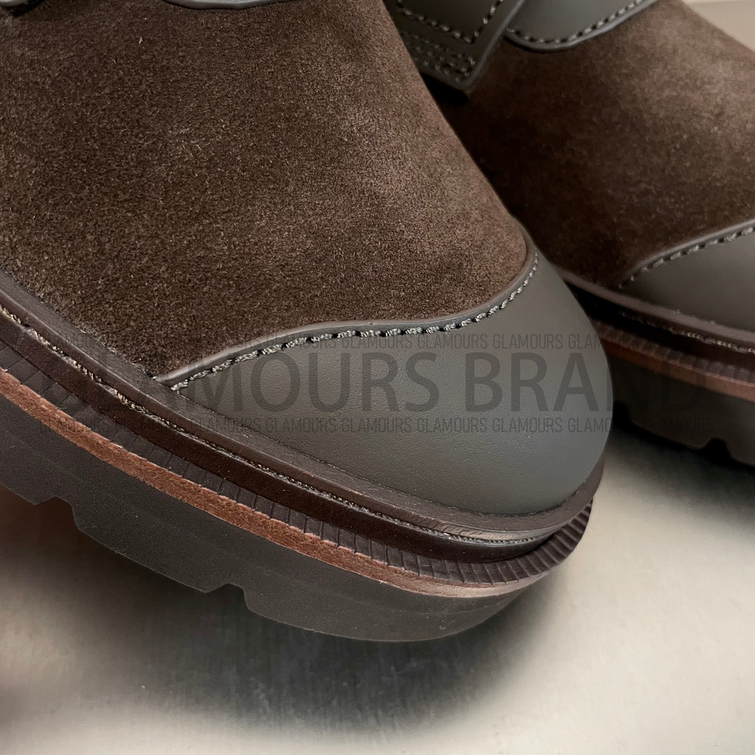 SUEDE LEATHER MIXED ANKLE MEN'S BOOT