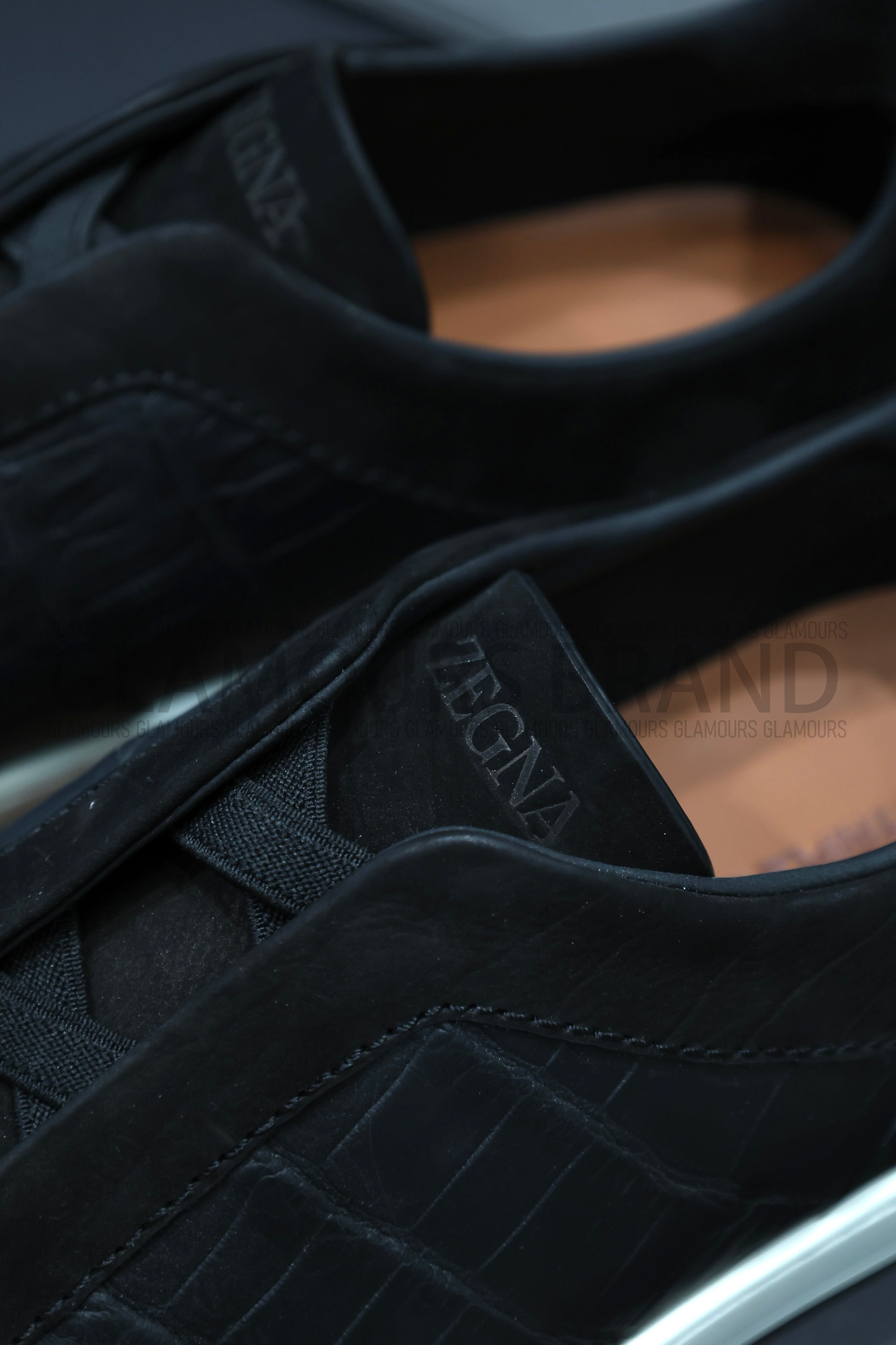 SECOND SKIN MEN’S SNEAKERS – CROCODILE LEATHE