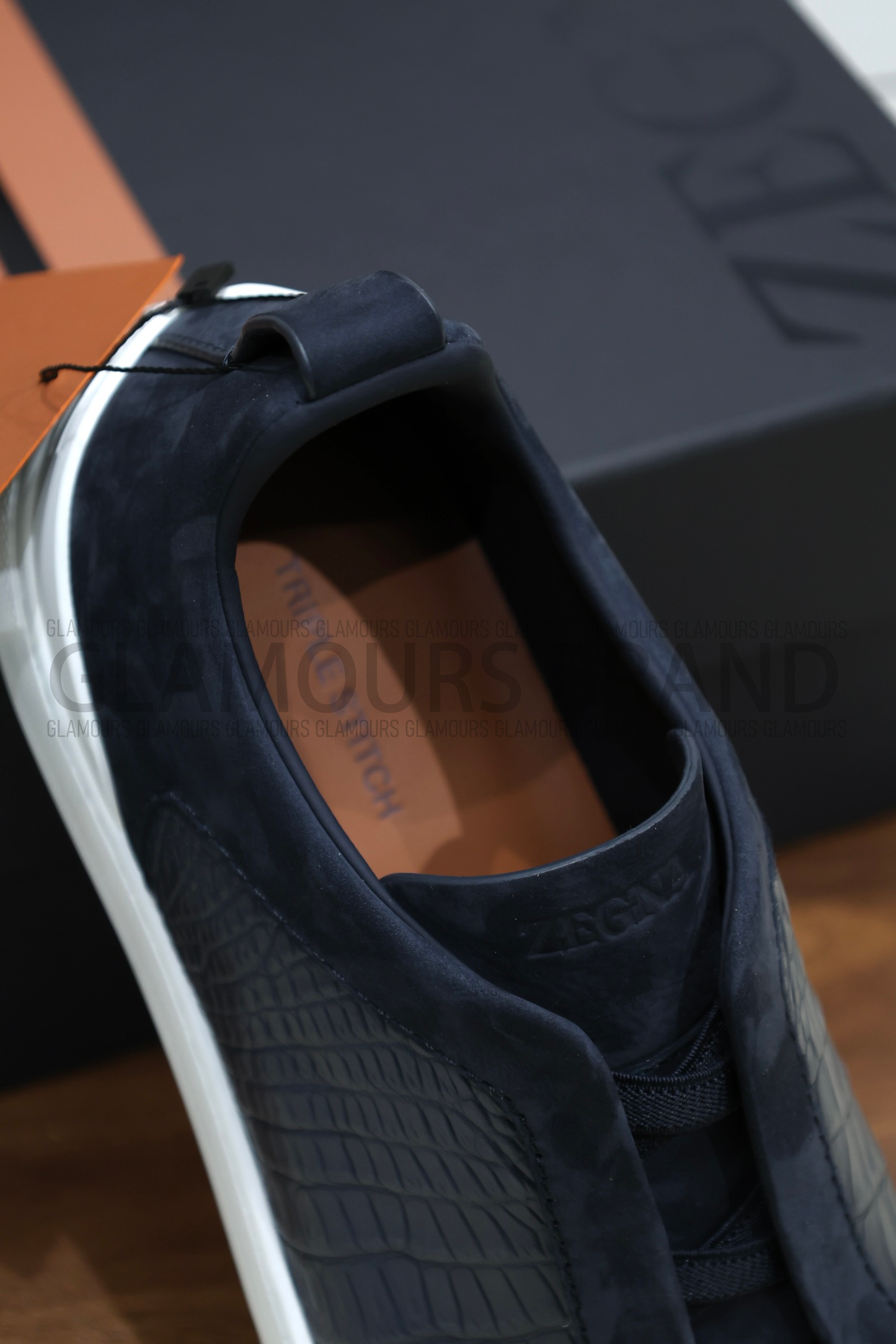 SECOND SKIN MEN’S SNEAKERS – CROCODILE LEATHE