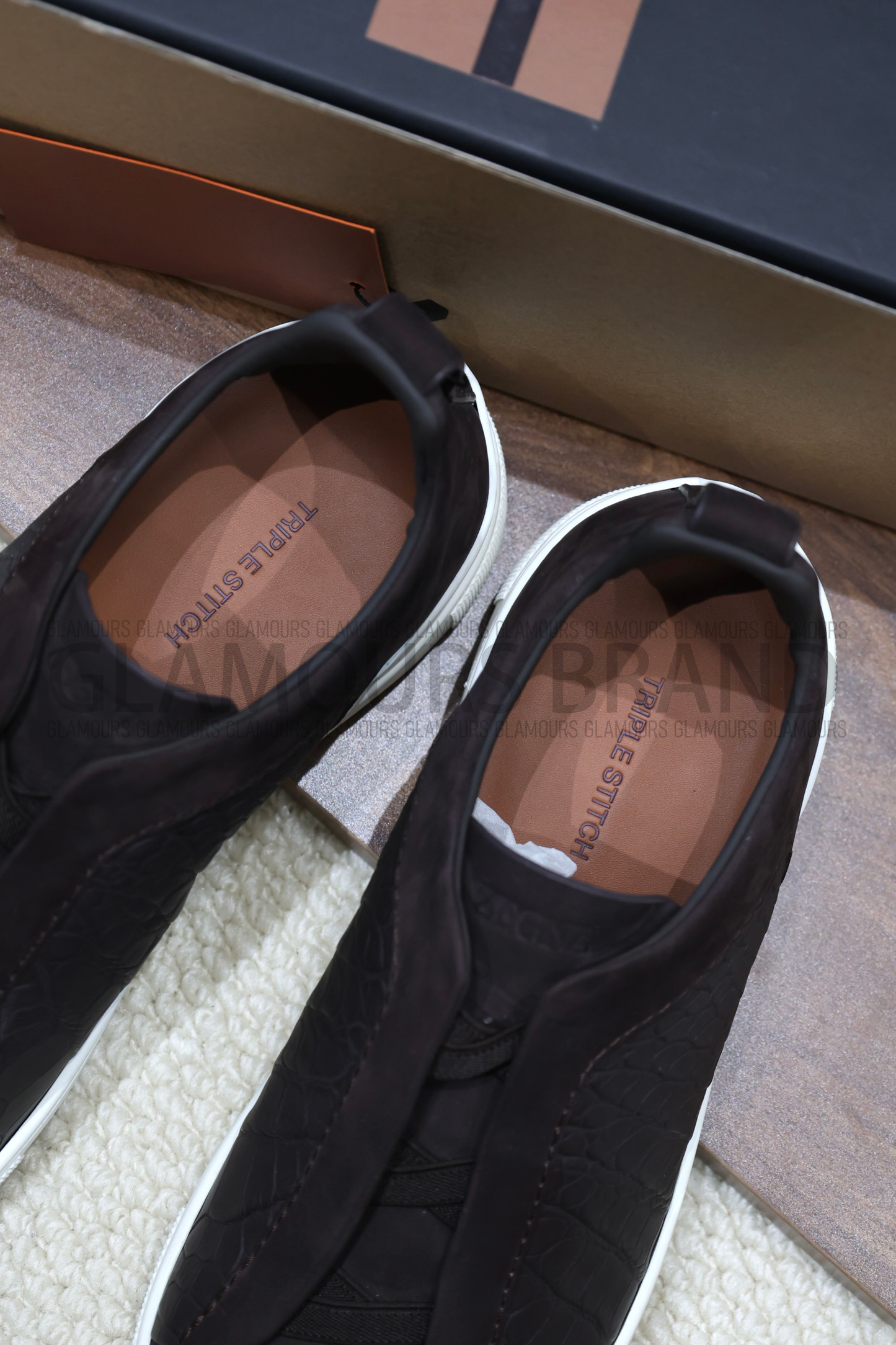 SECOND SKIN MEN’S SNEAKERS – CROCODILE LEATHE