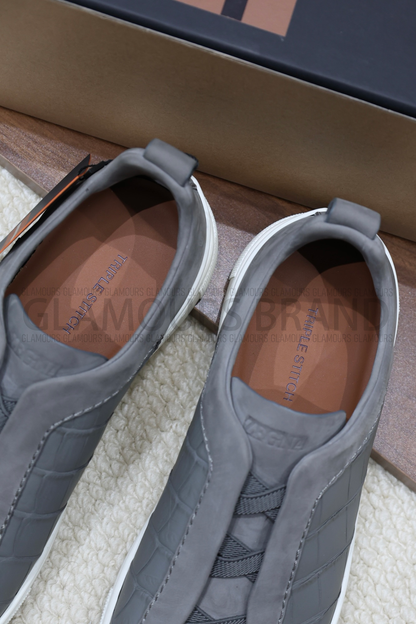 SECOND SKIN MEN’S SNEAKERS – CROCODILE LEATHE