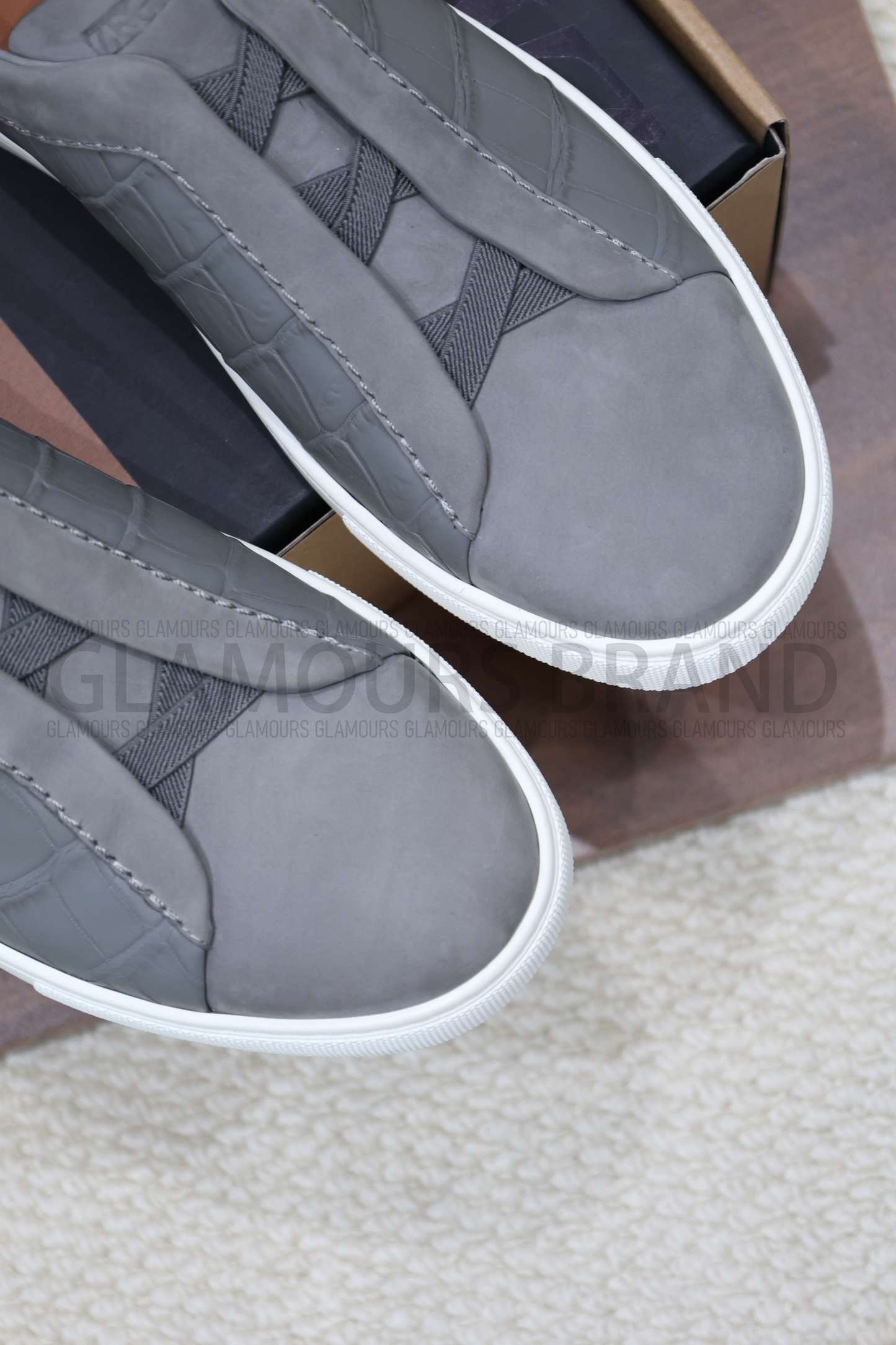 SECOND SKIN MEN’S SNEAKERS – CROCODILE LEATHE